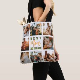 Tote Bolsa Família Colagem Fofo da Melhor Mamãe na Moda