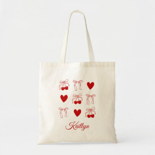 Tote Bolsa Festa de solteira Vermelho de Cherry Coquett