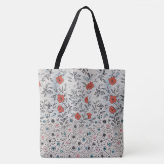 Tote Bolsa  florais artístico 