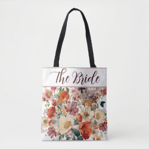 Tote Bolsa Floral Brilhante e elegante