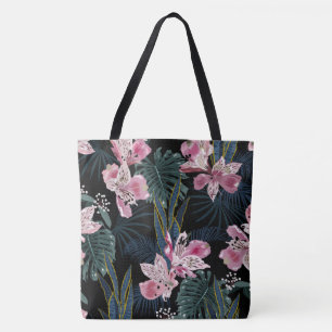 Tote Bolsa Floral Rosa Tropical Havaiana