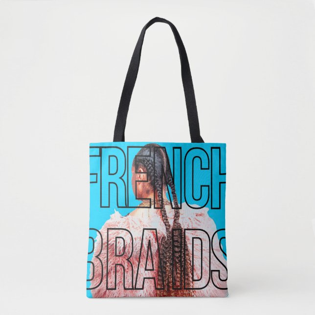 Tote Bolsa francês Braids. (Frente)