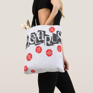 Tote Bolsa Funcional Letras Funky Folk Belarus Беларусь