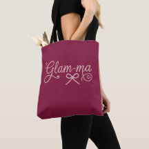 Bolsa Glam-ma Pearl Script Avó