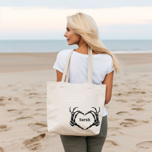 Tote Bolsa Gótico Arco Bachelorette Bridesmaid, preto