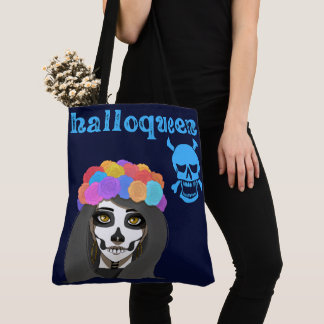 Tote Bolsa grande com estampa de Halloween