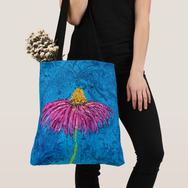 Tote Bolsa Grande de Coneflower (Close Up)