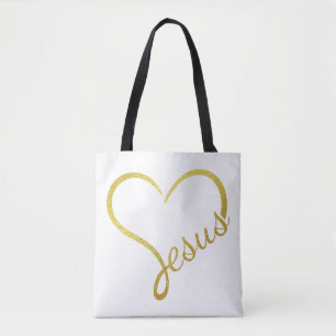 Tote Bolsa Grande de Ombro Jesus Amoroso