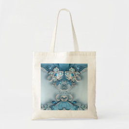 Tote Bolsa Grande Floral Ornata Azul