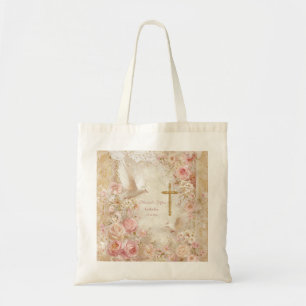 Tote Bolsa Heavenly Blush & Gold Quince personalizada