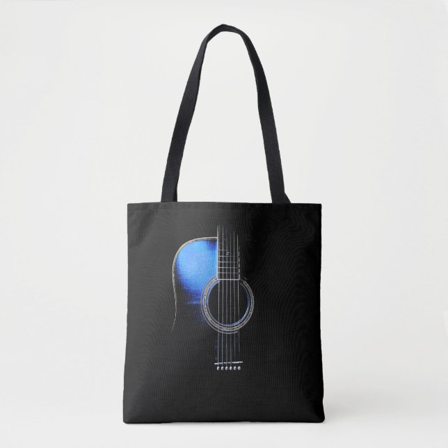 Tote Bolsa "Highlight" para Guitarra Acústica Azul (Frente)