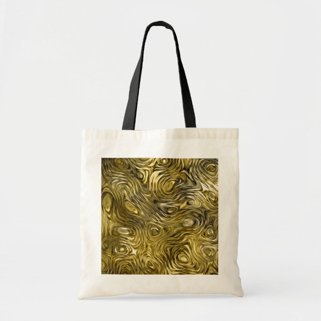 Tote Bolsa impressão de orçamento "Dourado" (Frente)