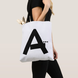 Tote Bolsa inicial - Letra A monograma
