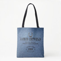 Bolsa James Intveld de grosso azul jeans