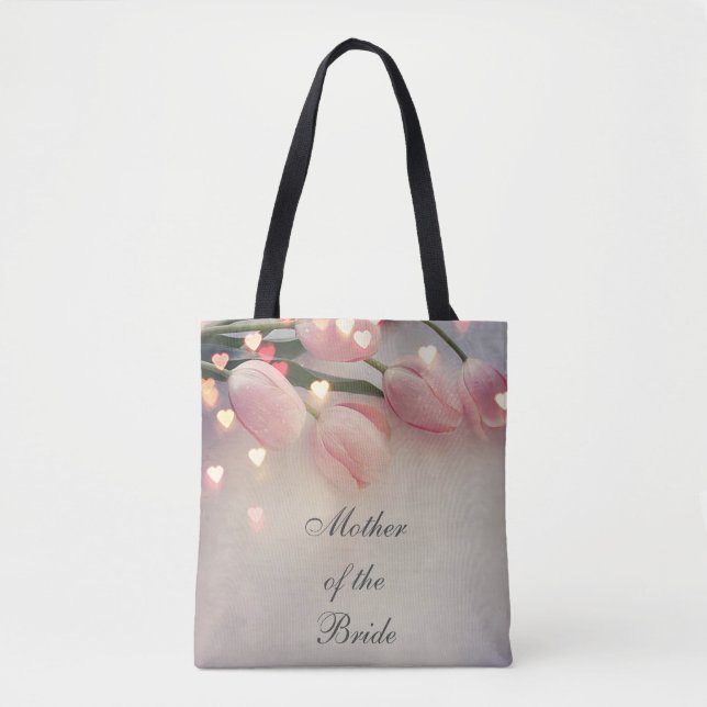 Tote Bolsa Mãe da Noiva Rosa Pálido (Frente)