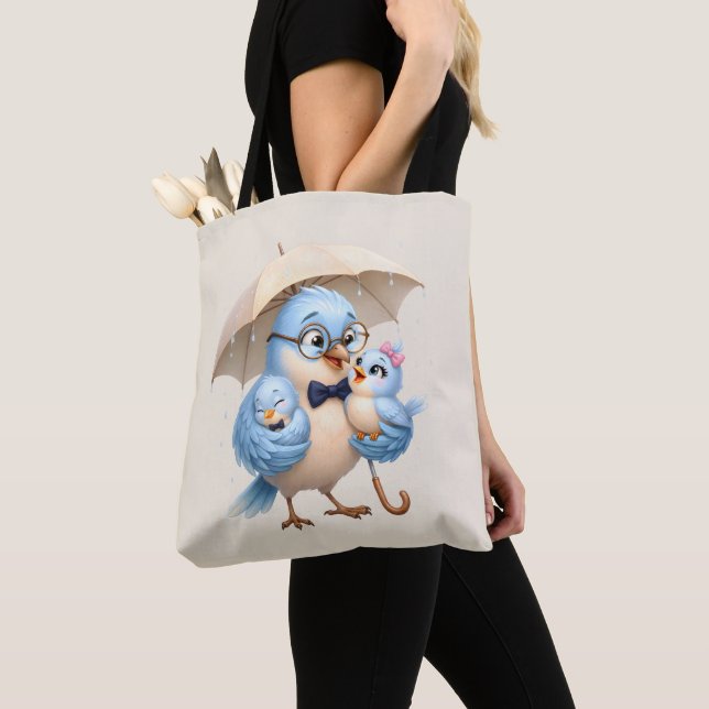 Tote Bolsa Mãe-Pássaro para Uso Diário (Close Up)
