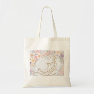 Tote Bolsa Maternal Blue Gold Elegant Cradle para Todos