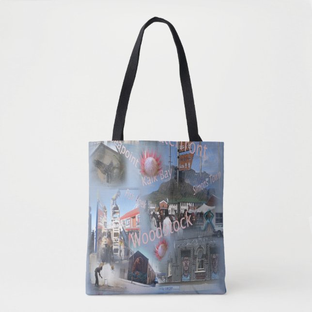 Tote Bolsa mensageiro sobre a Cidade do Cabo (Frente)