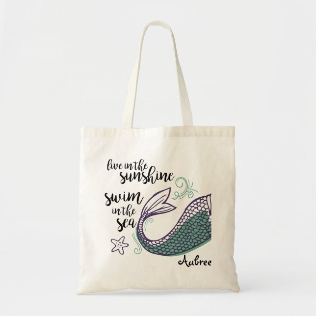 Tote Bolsa Mermaid Tail (Frente)