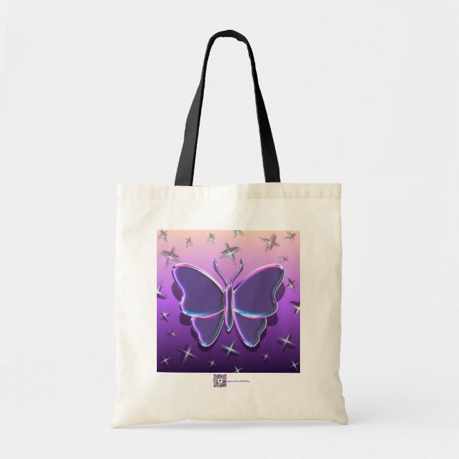 Tote Bolsa METÁLICA de Borboleta (Frente)
