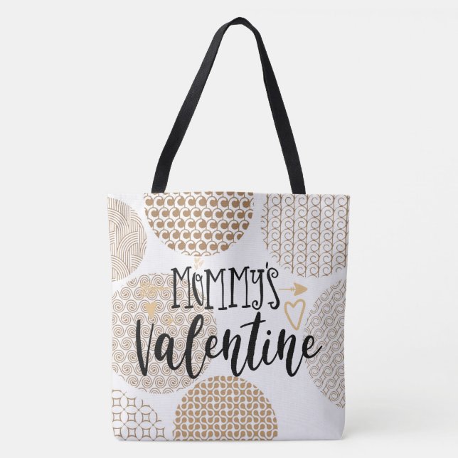 Tote Bolsa Namorados Designer mamãe (Frente)