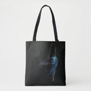 Tote Bolsa negro do Cassowary