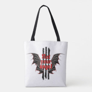 Tote Bolsa Not Your Angel – Estilo Gótico Alt Girl