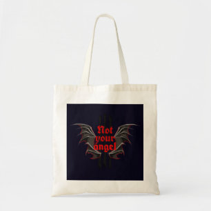 Tote Bolsa Not Your Angel – Estilo Gótico Alt Girl