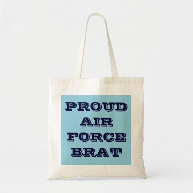 Tote Bolsa Orgulhosa Pirralho da Força Aérea (Frente)