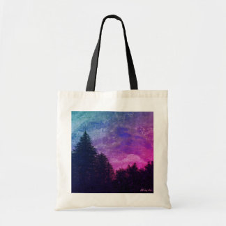 Tote Bolsa - "Ouro Sunset Pines" cor-de-rosa por All Jo