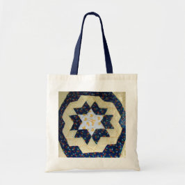 Tote Bolsa - Padrão de ventoinha estelar inclinado