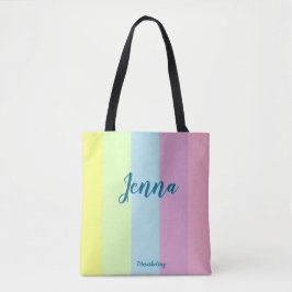 Tote Bolsa Pastel das meninas da sacola feita sob