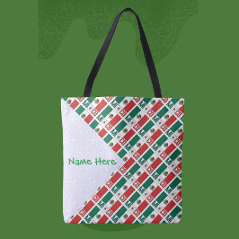 Tote Bolsa Personalizada com Bandeira do México em Azul
