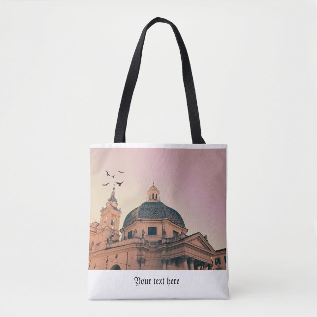 Tote Bolsa personalizada com imagens de Roma para namor (Frente)