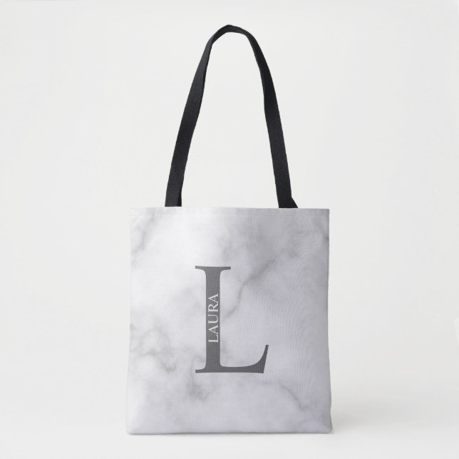 Tote Bolsa Personalizada com Monograma e Nome (Frente)