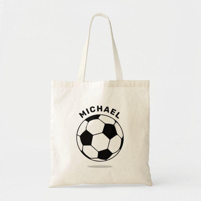 Tote Bolsa Personalizada da Bola de Futebol (Frente)