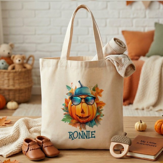 Tote Bolsa Personalizada de Abóbora de Outono para Cria (Criador carregado)