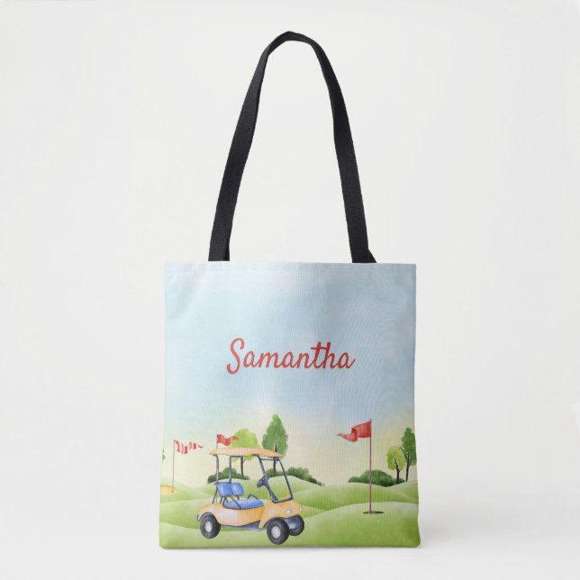 Tote Bolsa Personalizada de Golfer (Frente)