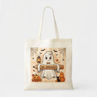 Tote Bolsa Personalizada de Halloween com Fantasma Fofo