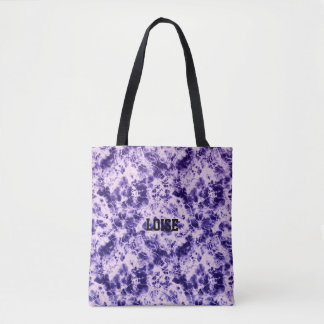 Tote Bolsa Personalizada de Mármore com Tinta Tie-Dye