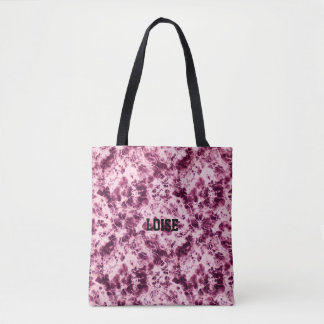 Tote Bolsa Personalizada de Mármore com Tinta Tie-Dye