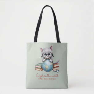 Tote Bolsa Personalizada Fofa "Gato Viajante"
