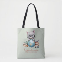 Bolsa Personalizada Fofa "Gato Viajante" 