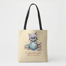 Bolsa Personalizada Fofa "Gato Viajante" 