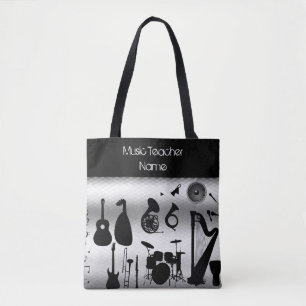 Tote Bolsa Personalizada para Professora de Música Fem