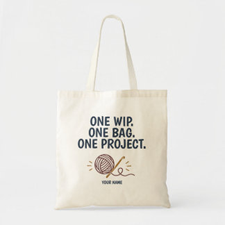 Tote Bolsa Personalizada para Projetos de Crochê
