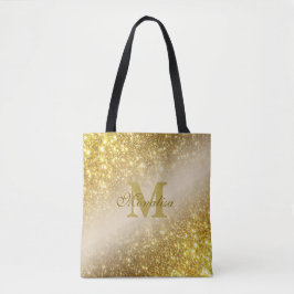 Tote Bolsa personalizado com brilho de ouro