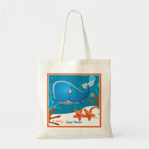 Tote Bolsa Personalizado de Baleia Cutada Aquática Oce