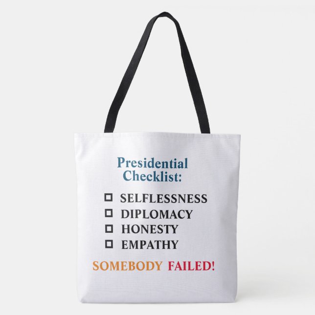 Tote bolsa político, Bolsa antitrump (Frente)
