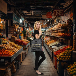 Tote Bolsa Preta Brilhante